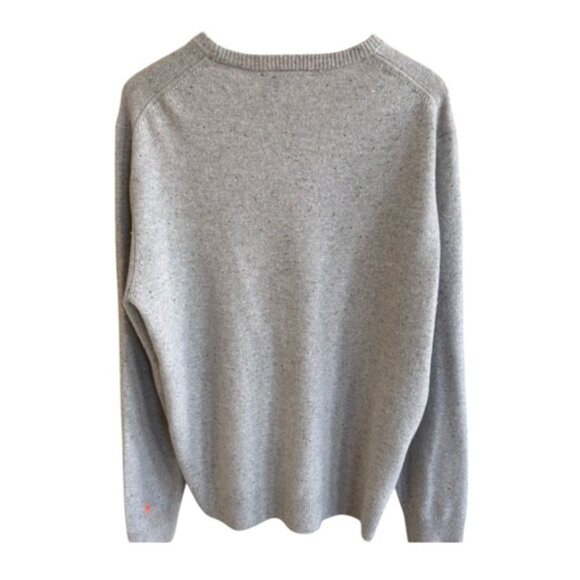 Psycho Bunny light grey merino pullover sweater size 2 - Picture 6 of 15